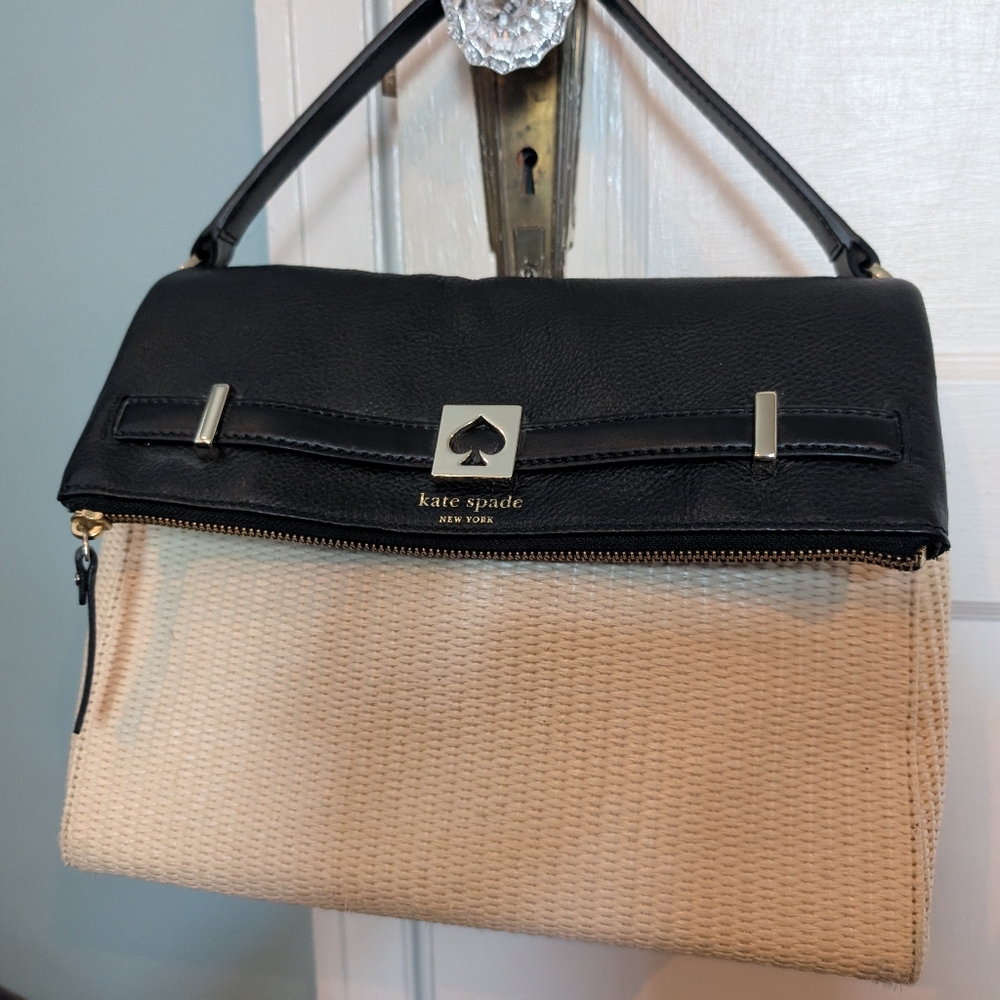 Like New Kate Spade Leather Woven Bag - Picture 4 of 15